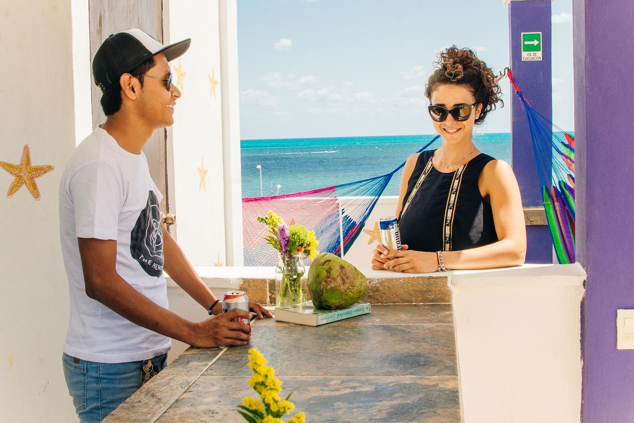 The Mermaid Hostel Beach (Adults Only) แคนคูน ภายนอก รูปภาพ